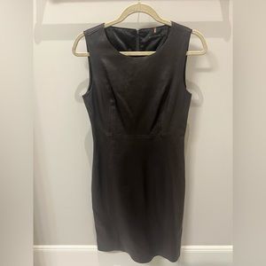 Elie Tahari 100% LEATHER Sleeveless Dress, Size US 6 in Black